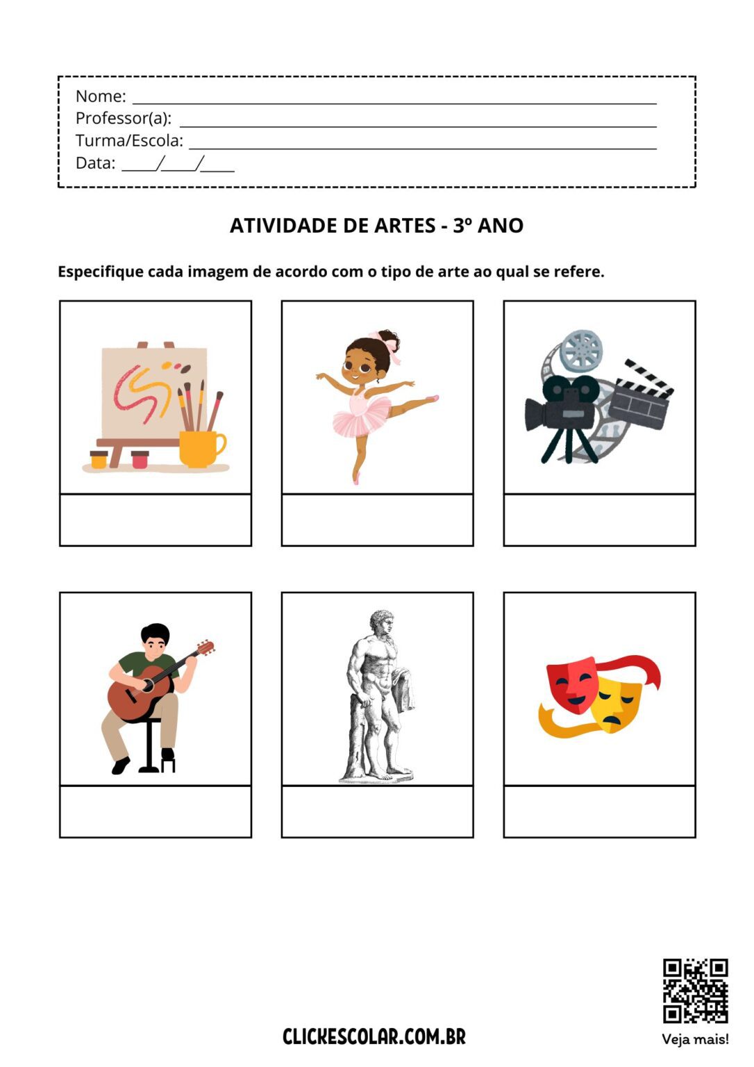 24 Atividades de Artes para 3º Ano – Click Escolar