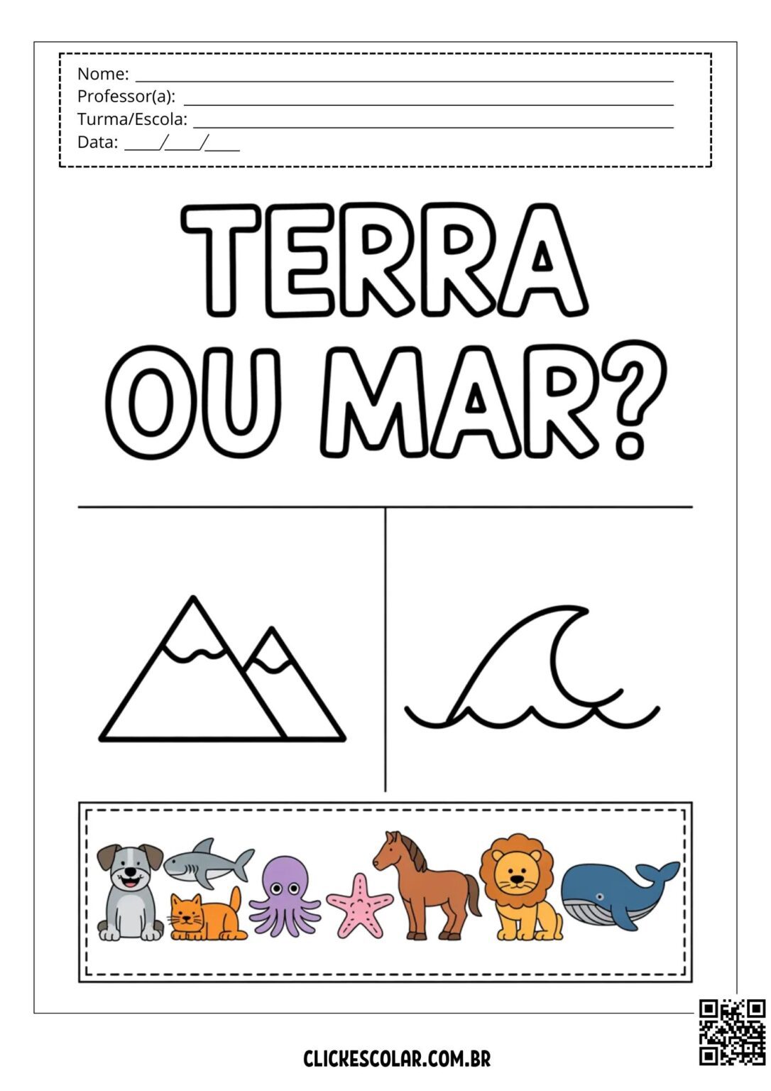 25 Atividades de Recorte e Colagem Para Imprimir – Click Escolar