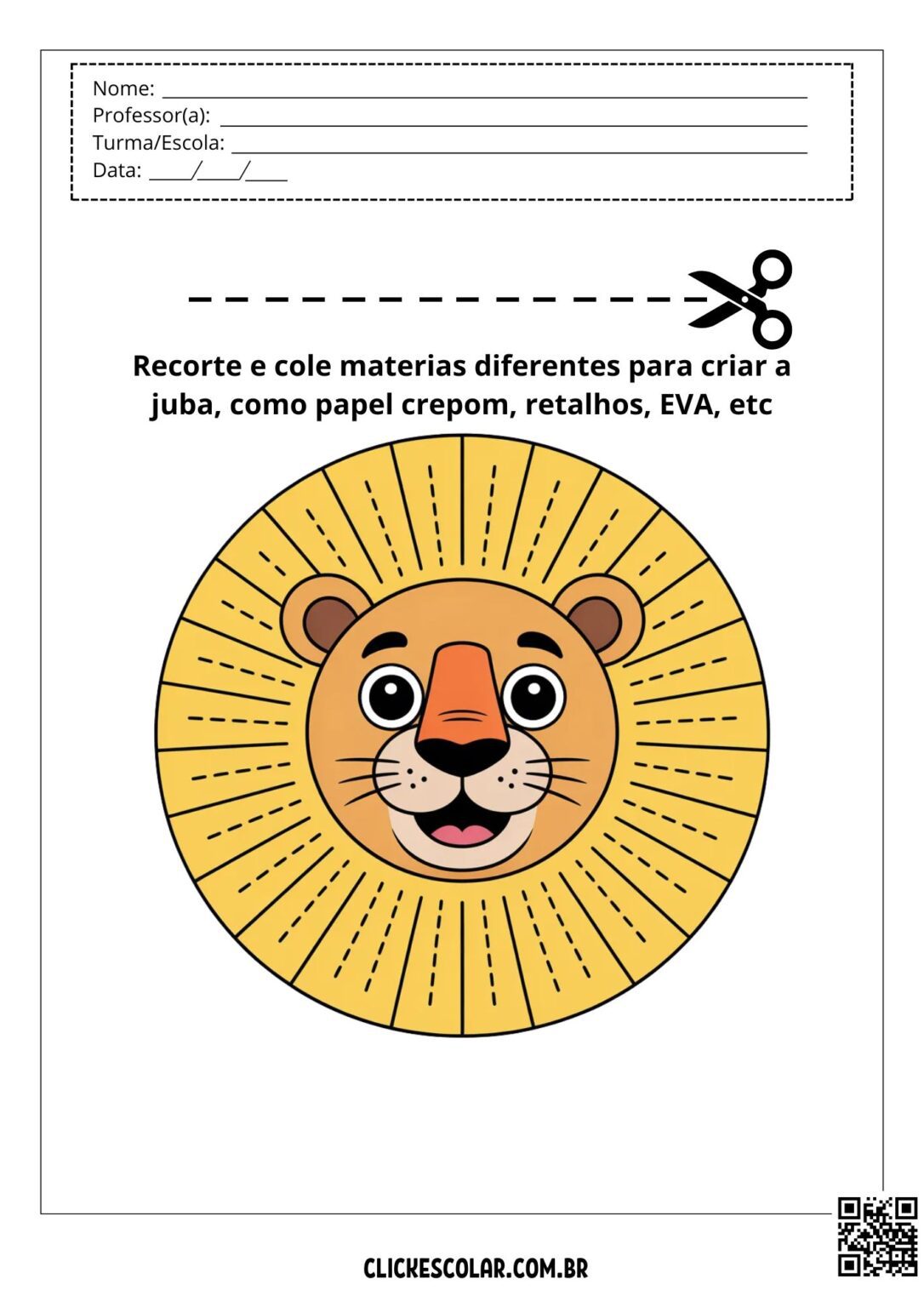 25 Atividades de Recorte e Colagem Para Imprimir – Click Escolar