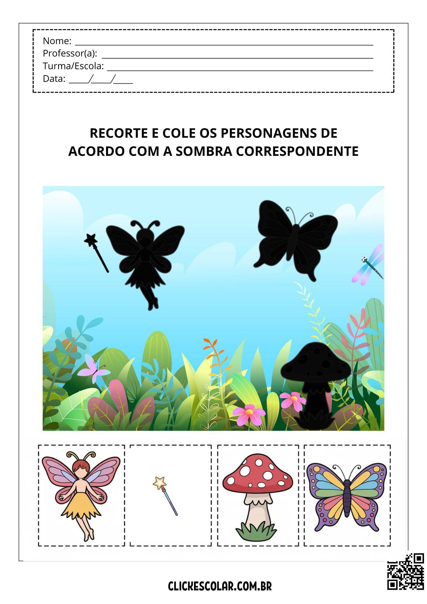 25 Atividades de Recorte e Colagem Para Imprimir – Click Escolar
