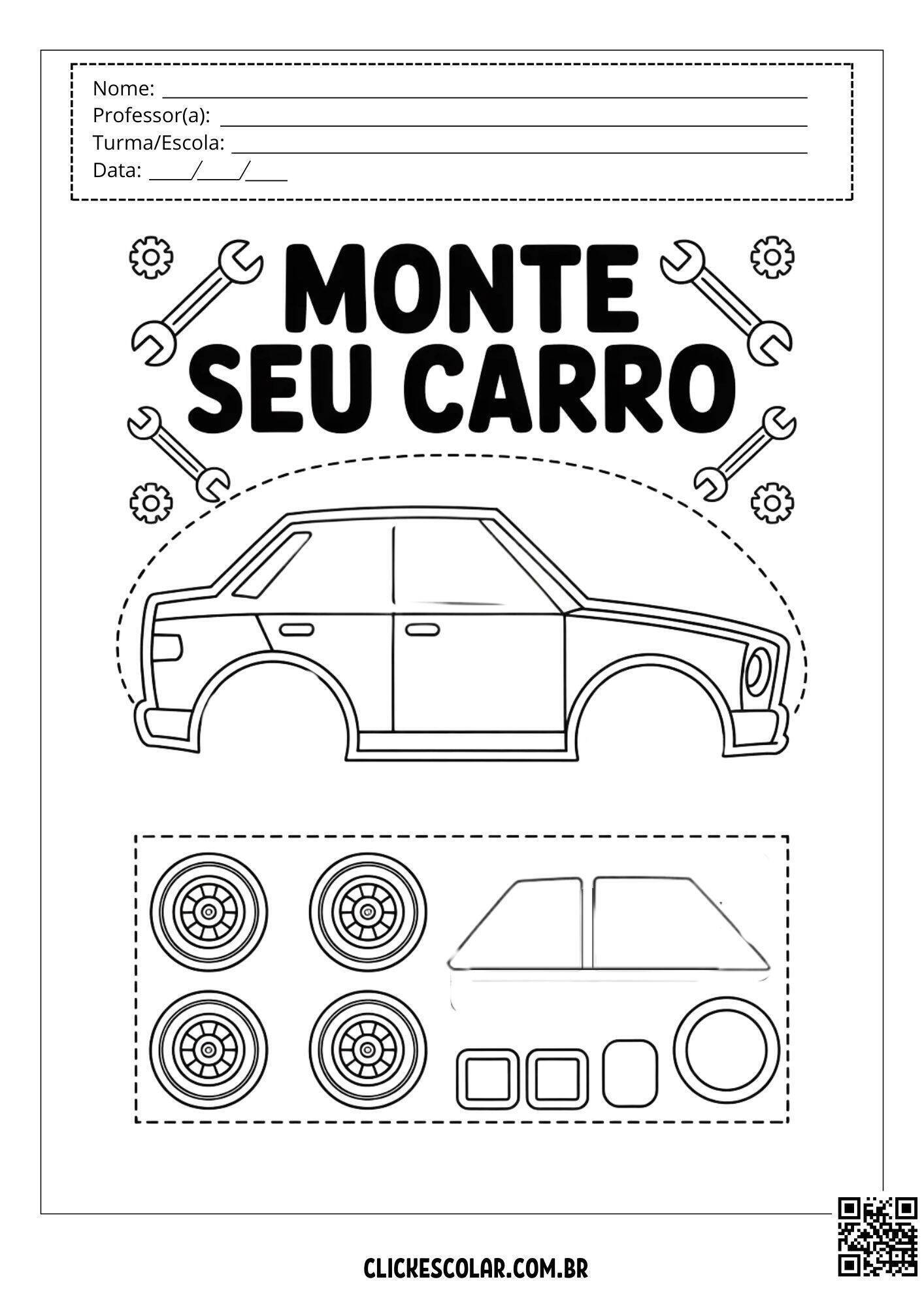 25 Atividades de Recorte e Colagem Para Imprimir – Click Escolar